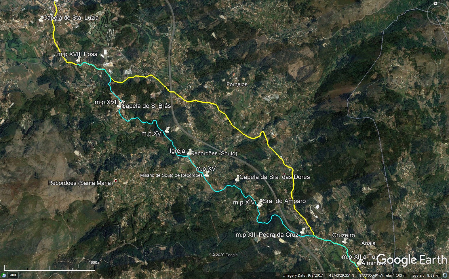 Mapa da companhia ferroviária espanhola colocou Lisboa em Santarém